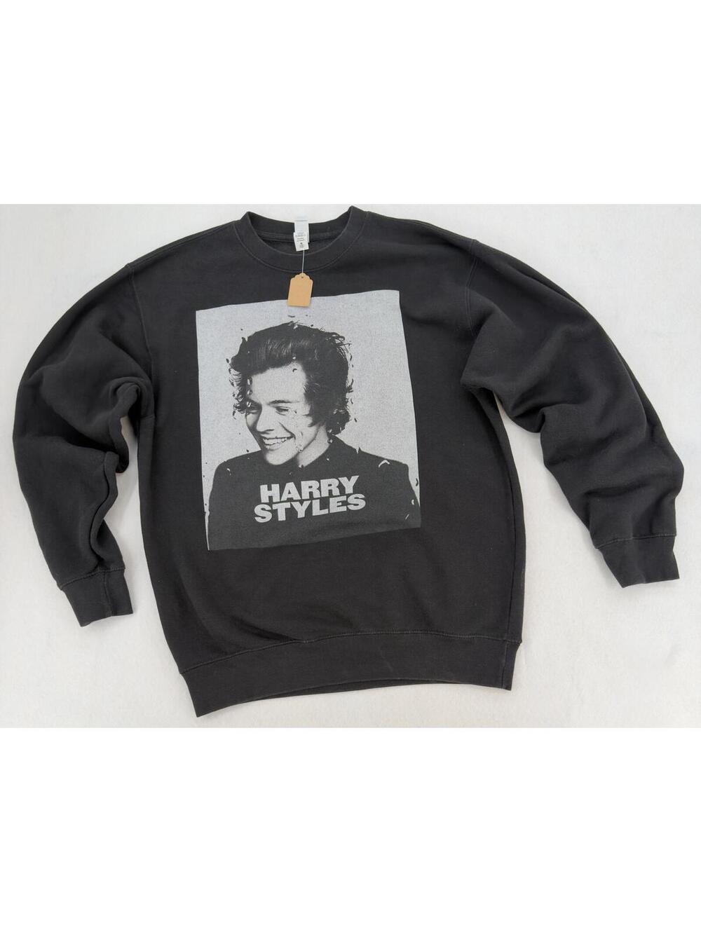 Lane Seven Harry Styles Sweatshirt Medium Black Vintage Streetwear